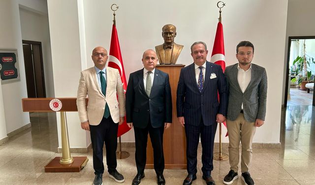 TİMBİR ve BHA heyetinden Lefkoşa Büyükelçisi Ali Murat Başçeri’ye ziyaret