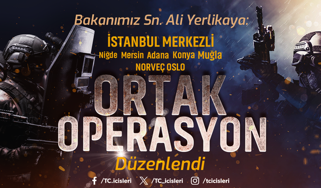 İstanbul merkezli ortak operasyon