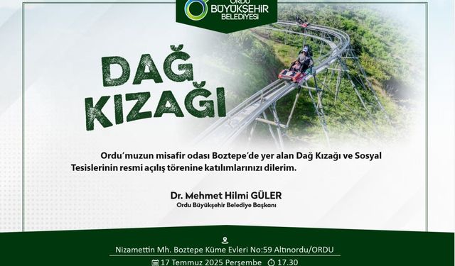 Dağ kızağı ve sosyal tesisleri açılıyor