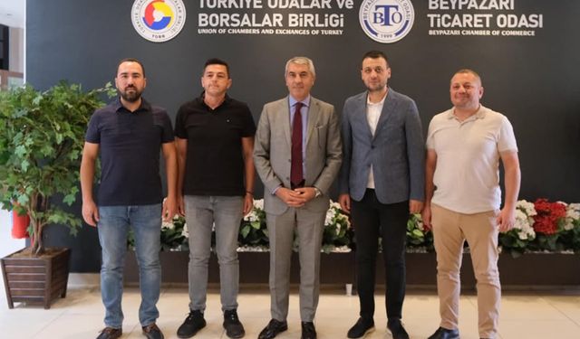 Beypazarı Kaymakamı Ünal Coşkun, Ticaret Odası’nı ziyaret etti
