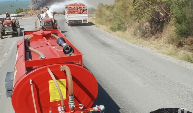Bursa halkı yangına canı pahasına mücadele ediyor