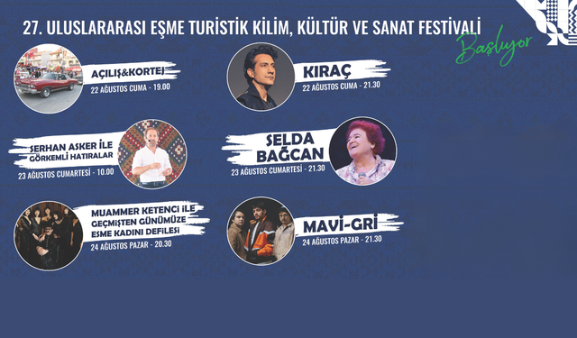 Uluslararası Eşme Kilim Festivali Kapılarını Açıyor