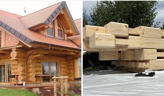 Arpaçay Kütükev projesinin yapımında kullanılacak ahşap malzemeler bölgeye ulaştı