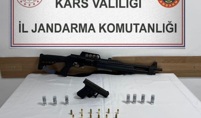 Kars’ta ruhsatsız silah operasyonu: 2 şahsa adli ve idari işlem yapıldı