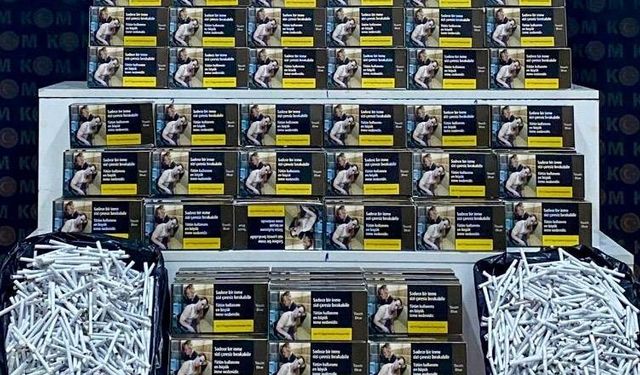 Kars’ta kaçak tütün operasyonu: 30 bin doldurulmuş makaron ele geçirildi