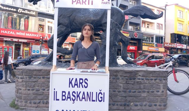 Anahtar Partisi Kars İl Gençlik Kolları’ndan bilgilendirme standı