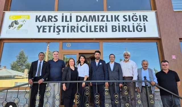 Kars Kent Konseyi, Damızlık Sığır Yetiştiricileri Birliğini ziyaret etti