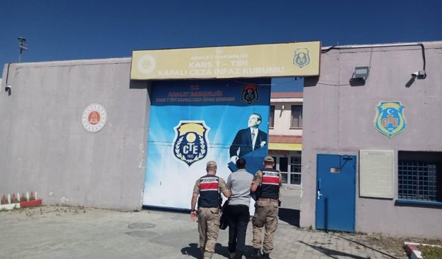 Kars'ta aranan firari jandarmanın operasyonuyla yakalandı