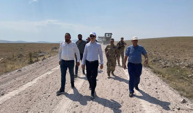 Digor Kaymakamı Kahraman’dan köylerde altyapı çalışmalarını  inceledi