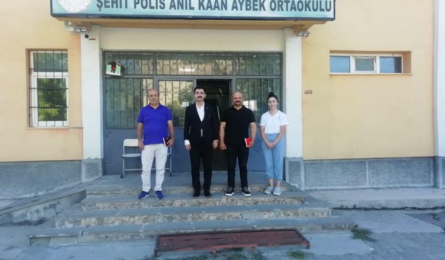 Kaymakam Muhammed Emin Tutal’dan okullara eğitim öncesi ziyaret