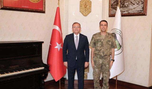 Vali Ziya Polat, Tuğgeneral Nail Türe’yi makamında ağırladı