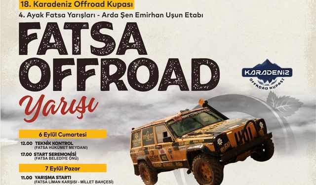 Fatsa'da offroad heyecanı yaşanacak