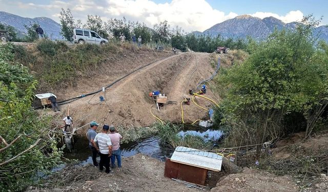Boğazova’da sulama krizi son çare arıtma suyu oldu