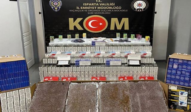 Isparta'da kaçakçılık oprasyonu