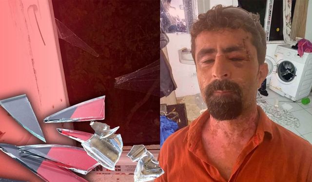 Kayınpederini cam parçalarıyla kesti