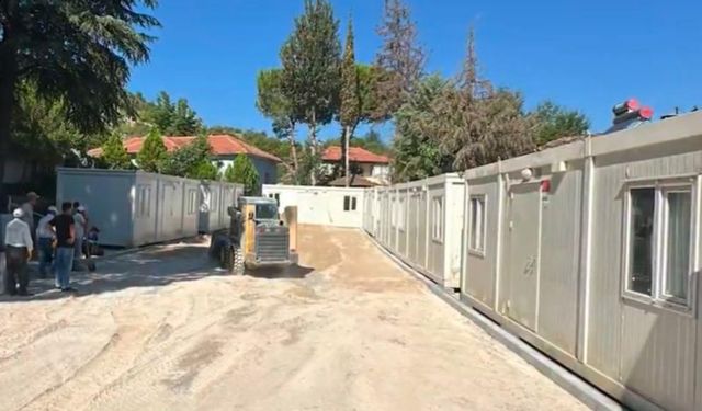 Sındırgı'da Konteyner Kent Kuruluyor