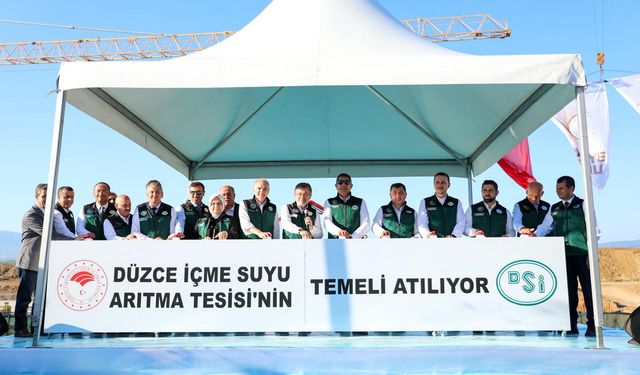 Tarım Bakanı Yumaklı, Düzce İçme Suyu Arıtma Tesisi'nin temelini attı