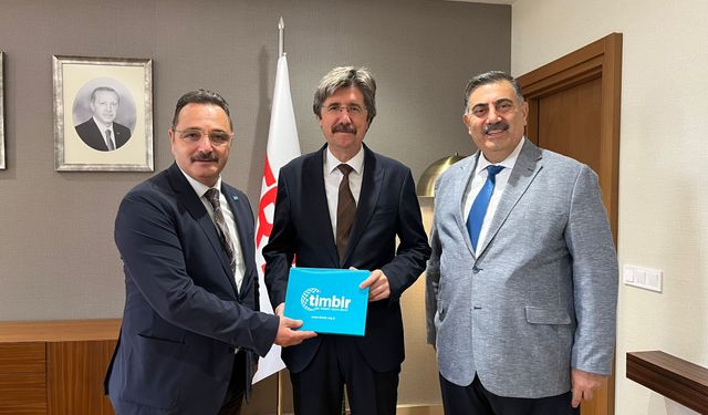 TİMBİR'den TRT Yönetim Kurulu Başkanı Prof. Dr. Ferudun Yılmaz'a ziyaret