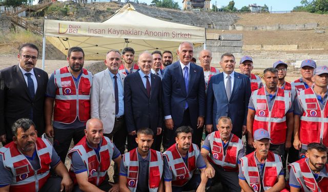 Kültür ve Turizm Turizm Bakanı Ersoy Düzce Konuralp'te incelemelerde bulundu