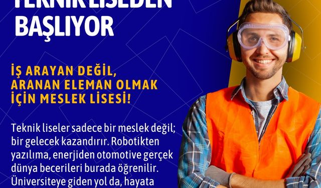 Mesleki eğitim, geleceğimizin teminatıdır