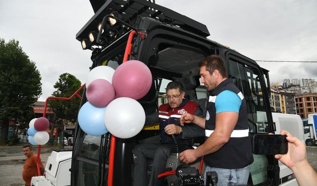 Trabzon TİSKİ 19 iş makinesini araç filosuna kattı