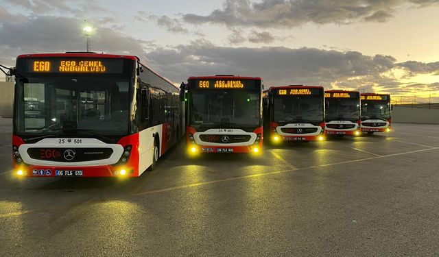 Ankara Büyükşehir Belediyesi'nden Başkent'e 5 yeni otobüs