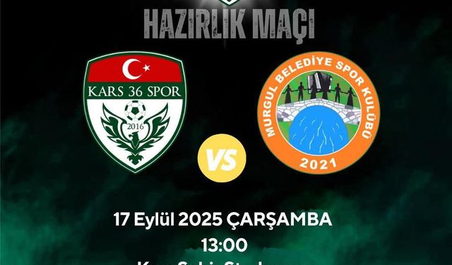 Kars 36 Spor'dan hazırlık maçı daveti