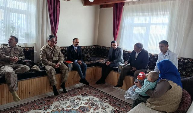 Kaymakam Mehmet Ali Semiz’den şehit aileleri ve gazilere ziyaret