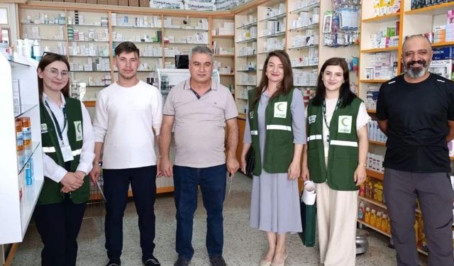 Selim’de Yeşilay’dan eczanelere bağımsızlık seferberliği kapsamında bilgilendirme
