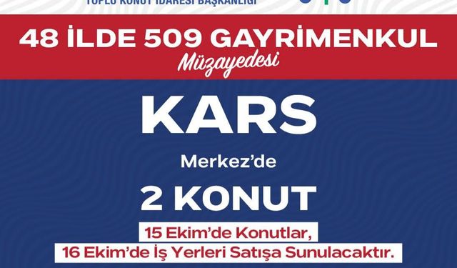 TOKİ'DEN 48 İLDE 509 GAYRİMENKUL SATIŞI