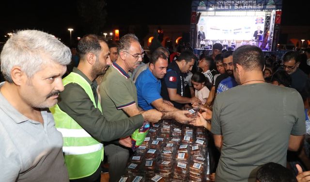 Eyyübiye mMillet Bahçesi'nde Mevlid Kandili coşkusu yaşandı