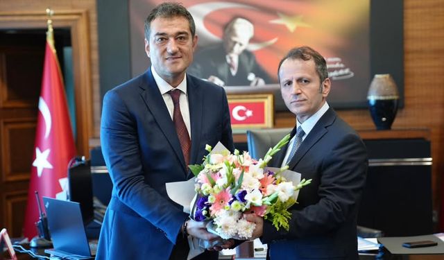 Belediye Başkanı Fuat Köse'den yeni Emniyet Müdürü Ferhat Aktaş'a ziyaret