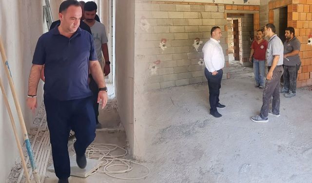 Sütçüler’de KYK yurdu inşaatında sona yaklaşıldı