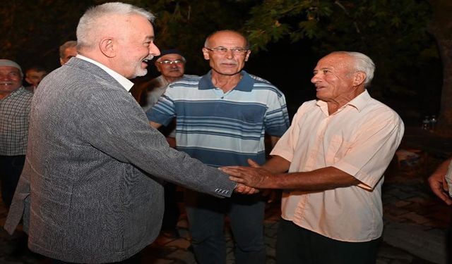 Isparta Belediye Başkanı Başdeğirmen Aşağıgökdere Köyünde vatandaşlarla buluştu