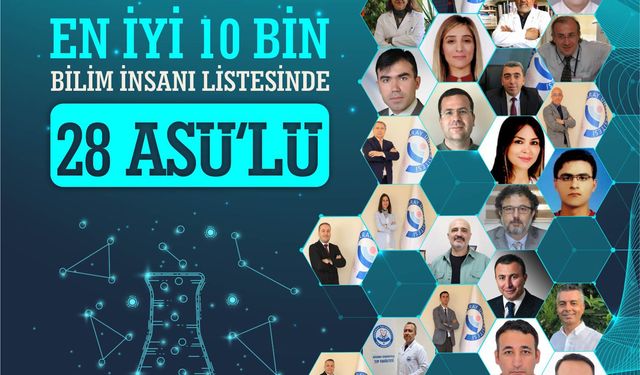 Aksaray Üniversitesi’nden 28 akademisyen ilk 10 bin arasına girdi
