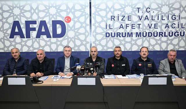 Sel ve heyelanın vurduğu Rize'de son durum açıklandı