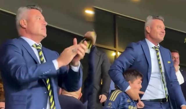 Tribünde samimi anlar: Saran’ın gol sevinci gündemde