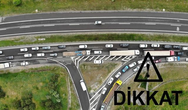 Otoyol çalışması nedeniyle Karabük- Gerede yolu trafiğe kapatıldı