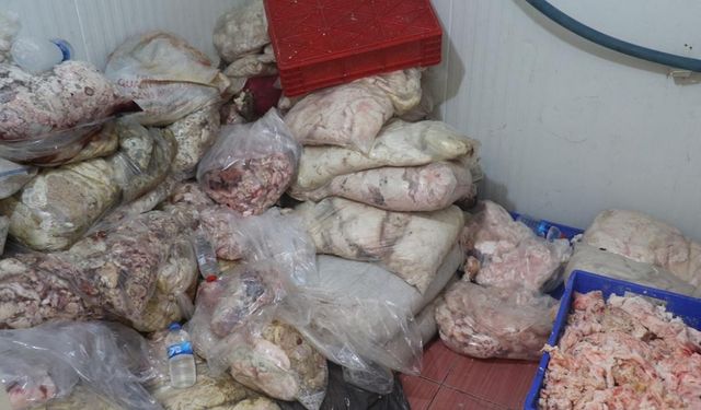 Ankara’da 3 iş yerinde 17 ton bozuk et ele geçirildi