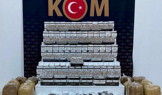 Kars’ta kaçak tütün operasyonu: 80 bin doldurulmuş makaron ele geçirildi