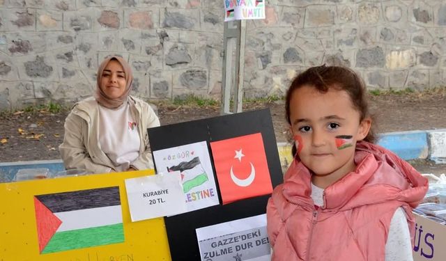 Sarıkamış Kaymakamı Aslantatar, Gazze’ye Destek Kermesine katıldı
