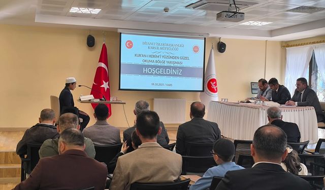 Kur’an-ı Kerim’i Yüzünden Güzel Okuma Yarışması Bölge Finali Kars’ta gerçekleştirildi