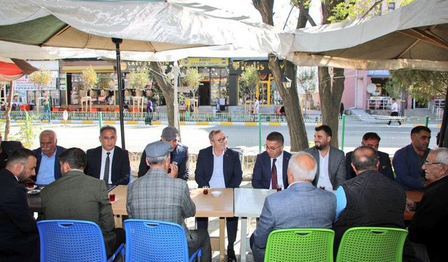 Kars Valisi Ziya Polat, Kağızman’da vatandaşlarla buluştu, esnafı ziyaret etti