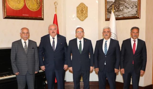 Vali Ziya Polat, Süt Üreticileri Birliği’ni makamında kabul etti