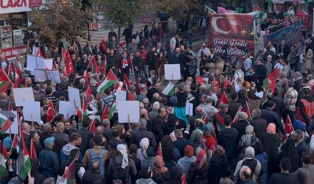 Isparta Gazze İçin tek yürek oldu