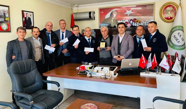 Isparta'da örnek şoförler ödüllendirildi