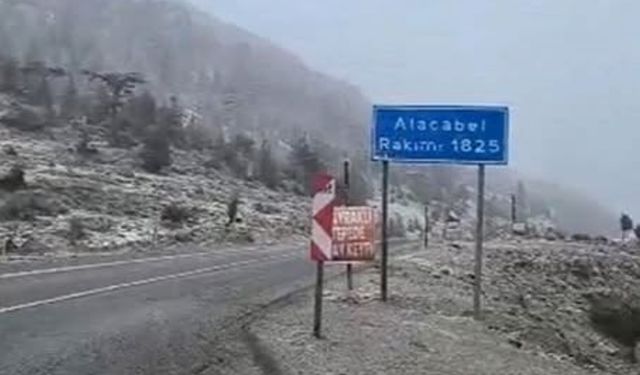 Alacabel’e ekim ayının ilk karı yağdı