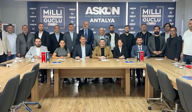 AK Parti Antalya il başkanı Ali Çetin’den ASKON ziyareti