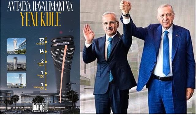 Ulaştırma vizyonunun yeni sembolü Antalya’da yükseliyor