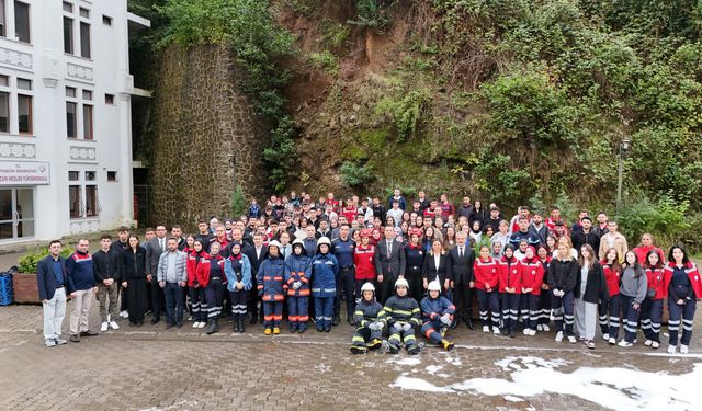 Şalpazarı’nda MYO itfaiye haftasının 305'inci yıl dönümü kutladı